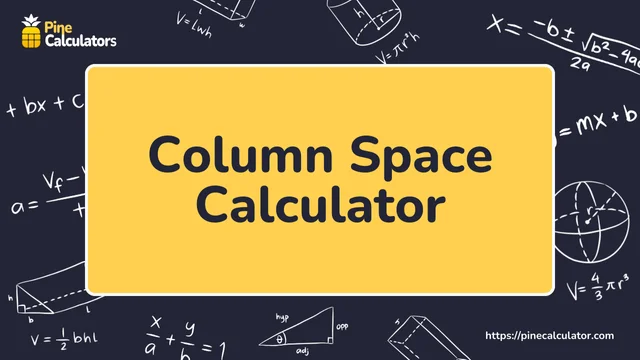 Column Space Calculator with Steps