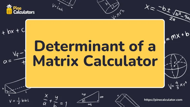 Determinant of a matrix Calculator with Steps