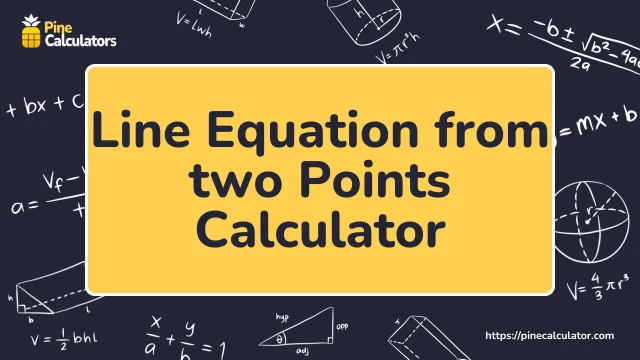 Line Equation from two points Calculator with Steps