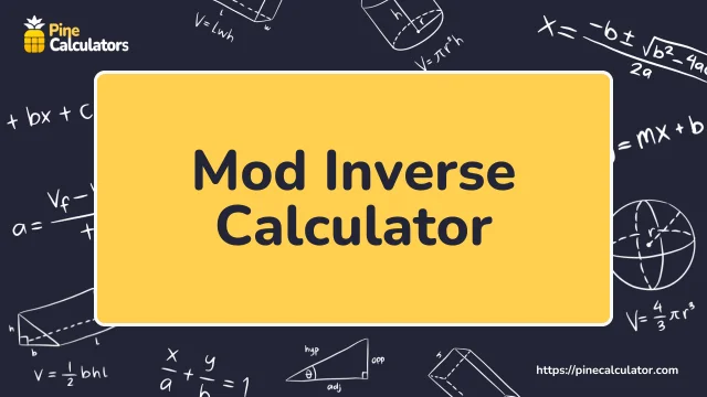 Mod Inverse Calculator with Steps