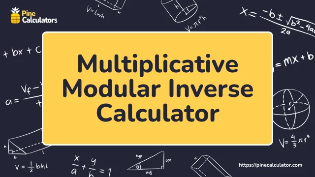 Multiplicative modular Inverse Calculator with Steps