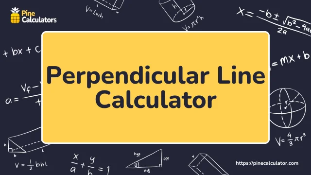 Perpendicular Line Calculator with Steps