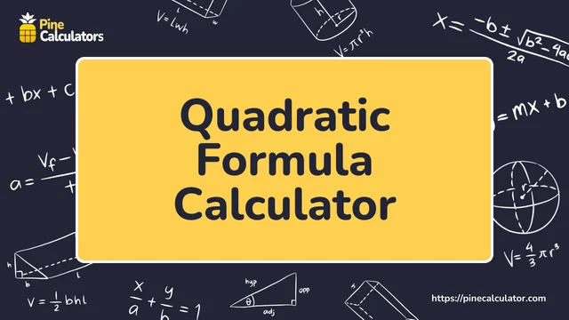 Quadratic Formula calculator with steps