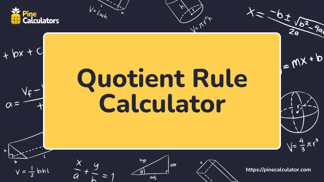 Quotient Rule Calculator with Steps