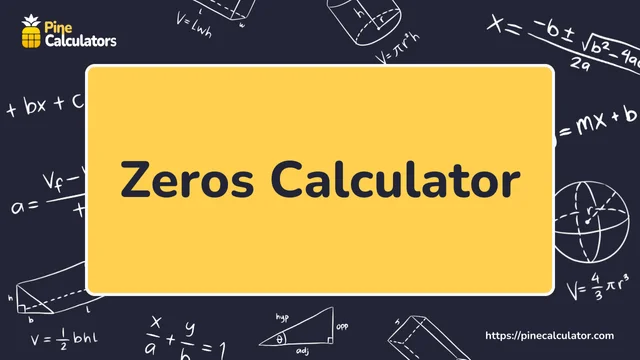 Zeros Calculator with steps